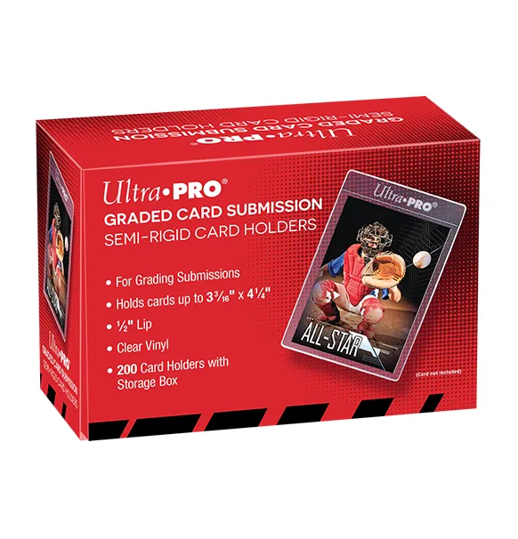 Ultra Pro: Lip Semi-Rigid Tall Card Holders (200 stk)