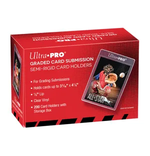Ultra Pro: Lip Semi-Rigid Tall Card Holders (200 stk)