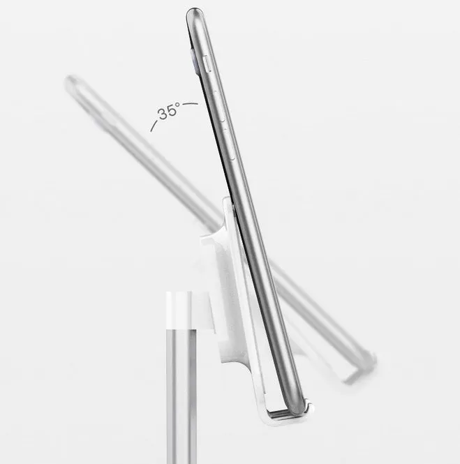 Universal Desk Telescopic Cell Phone Holder Stand For Mobile Phone/Tablet Desktop Cellphone Holder for iphone ipad xiaomi Stand Universal Bracket Standard silver