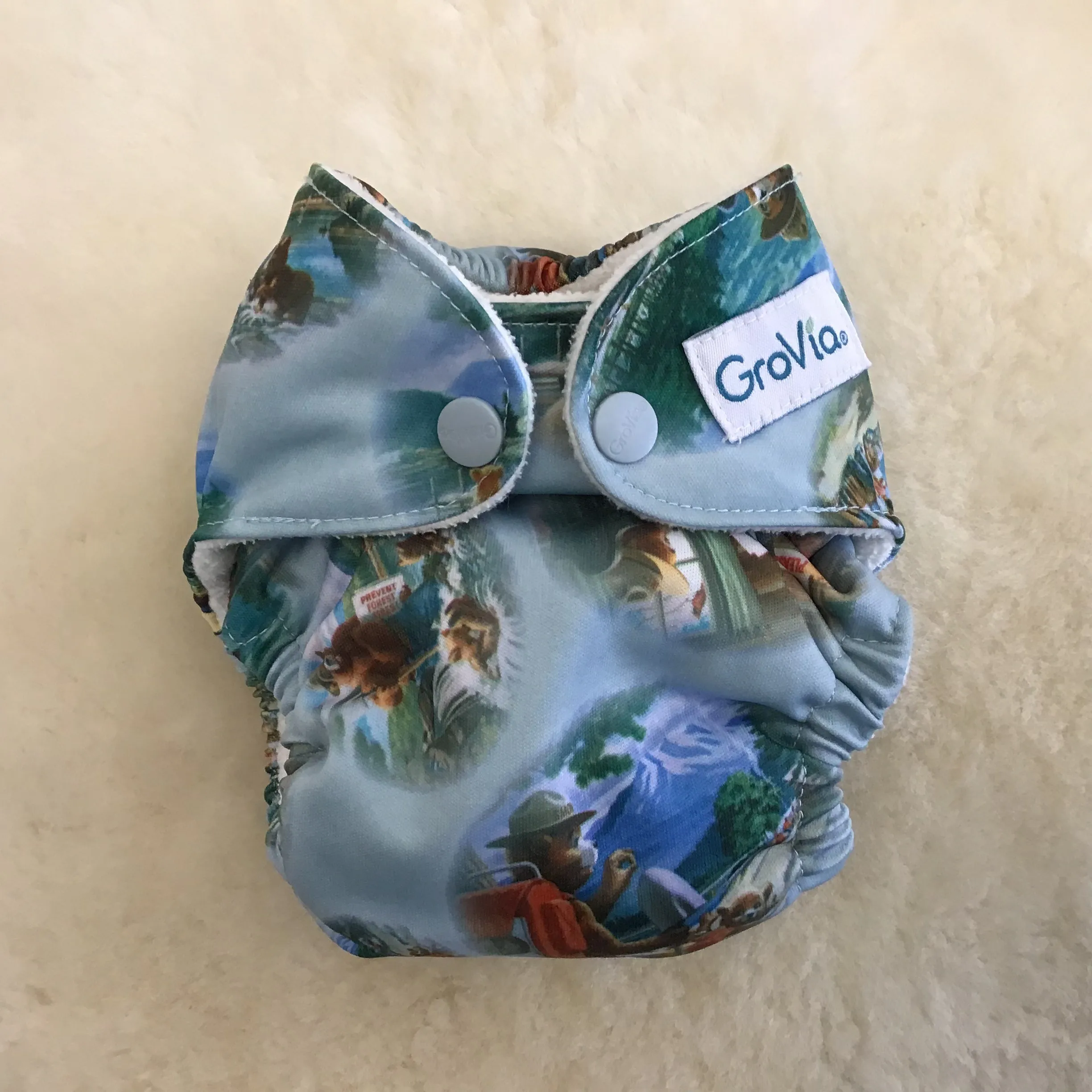 Used GroVia - Newborn All-in-One - Bear in Mind (EUC)