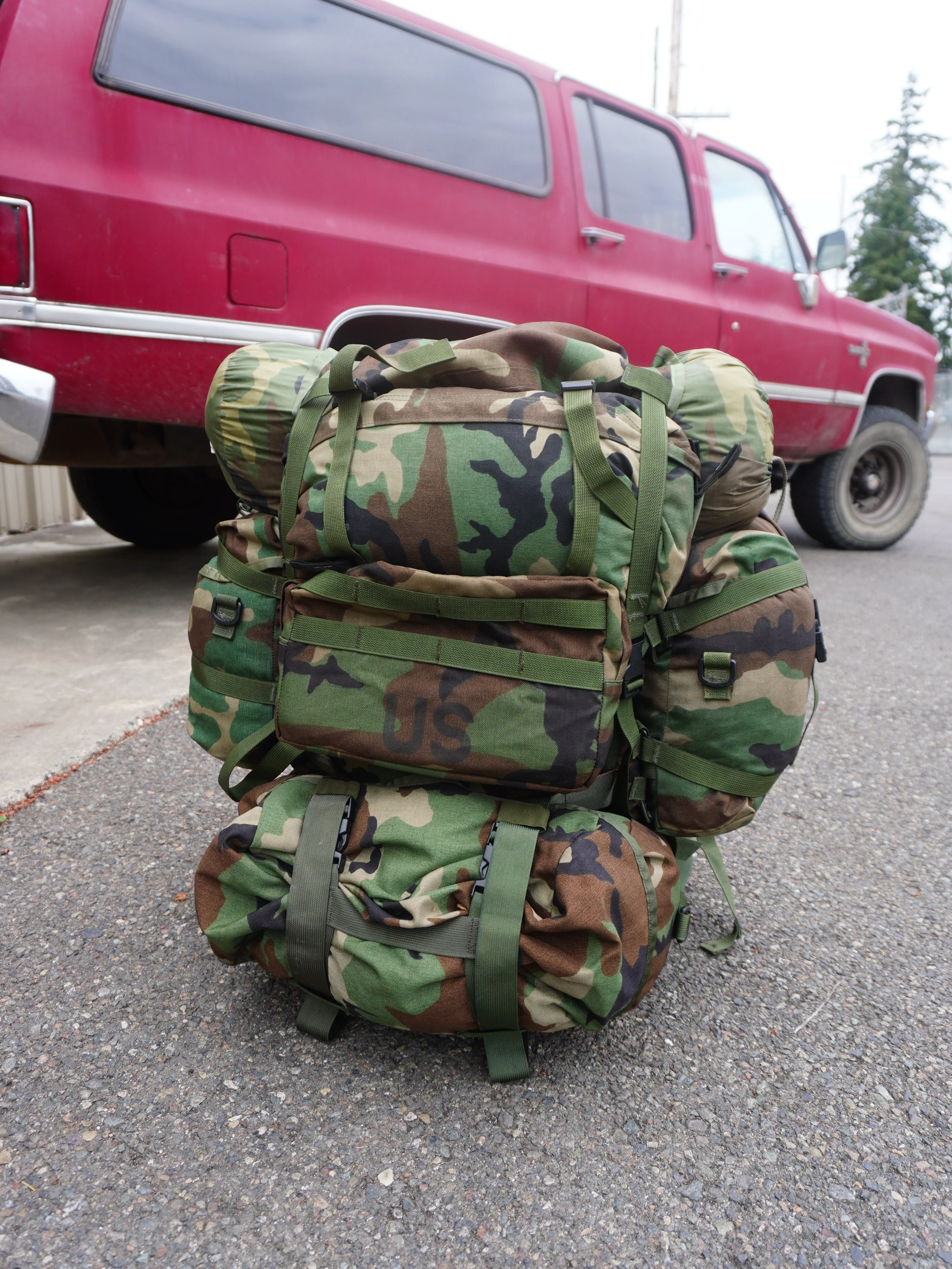 USGI MOLLE-ii M81 Rucksack and Components - Used