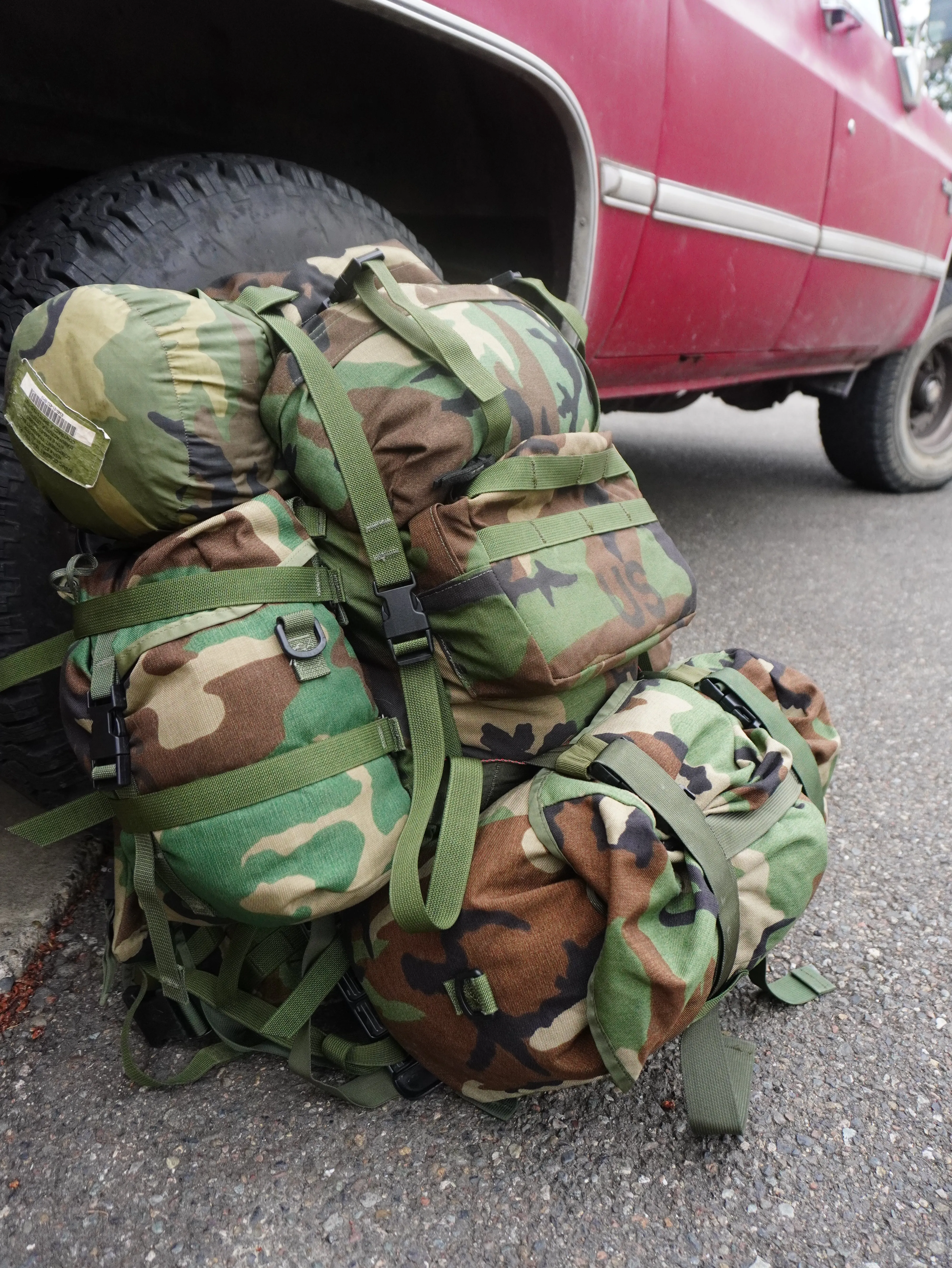 USGI MOLLE-ii M81 Rucksack and Components - Used