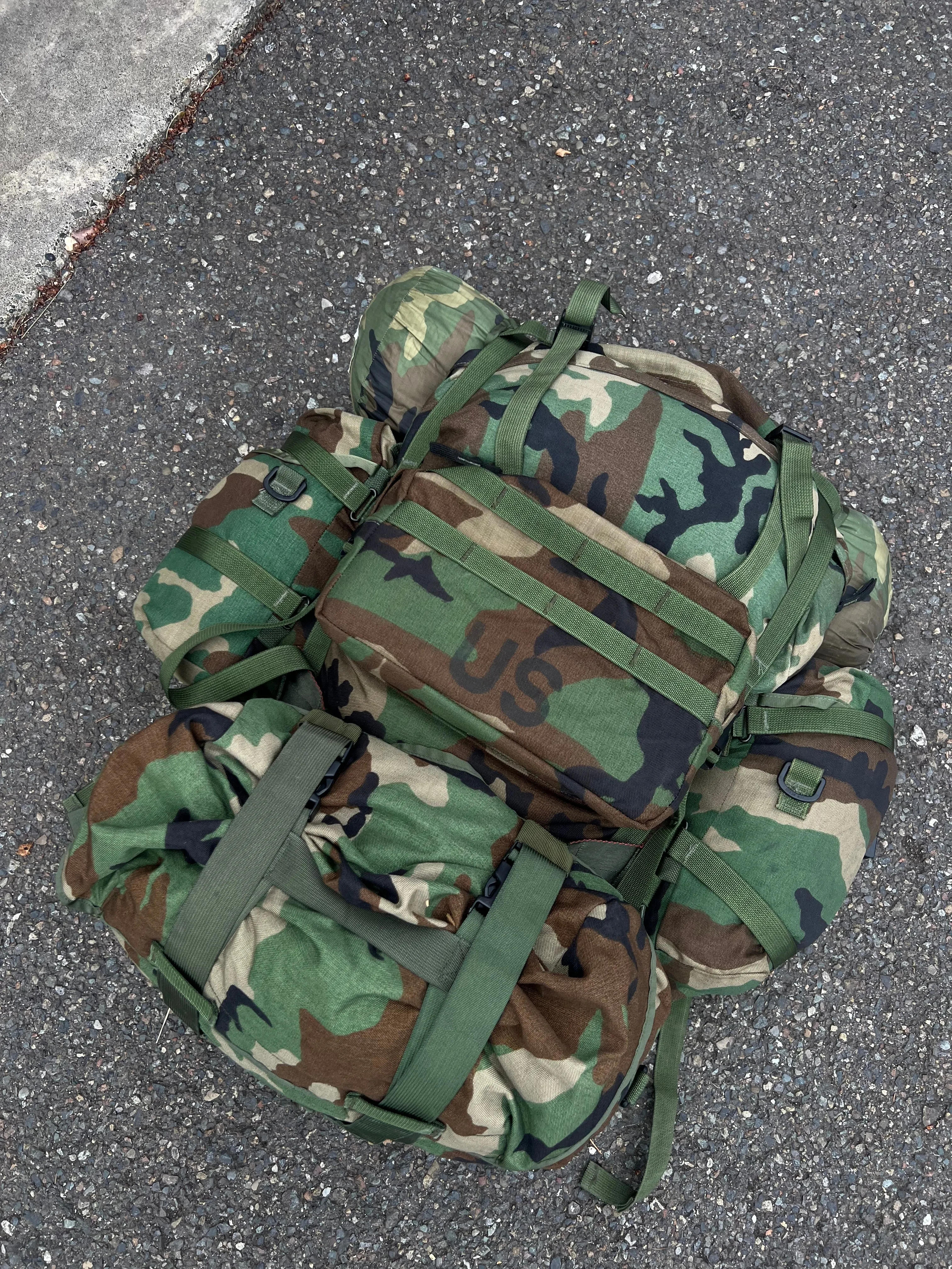 USGI MOLLE-ii M81 Rucksack and Components - Used