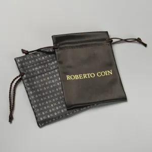 Vegan Leather Drawstring Pouches