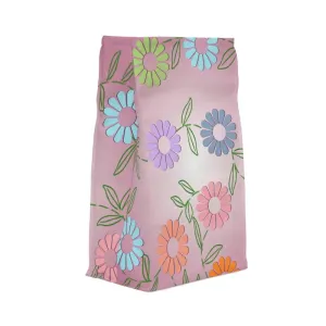 Vibrant Floral Polyester Lunch Bag for Kids and Adults