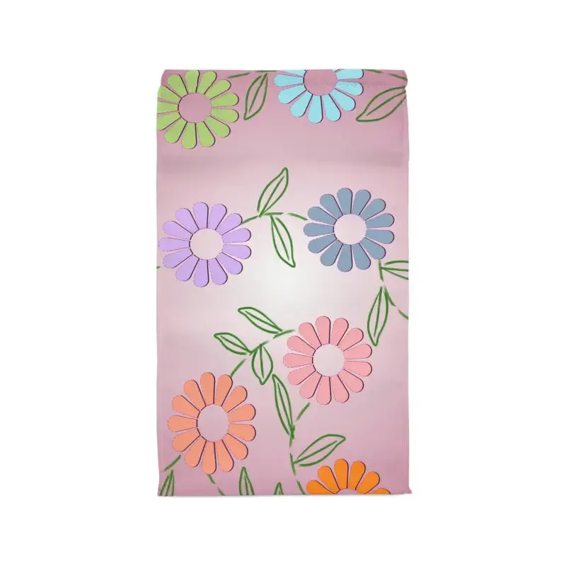 Vibrant Floral Polyester Lunch Bag for Kids and Adults