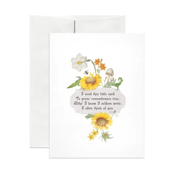 Victorian Poetry Card, multiple styles
