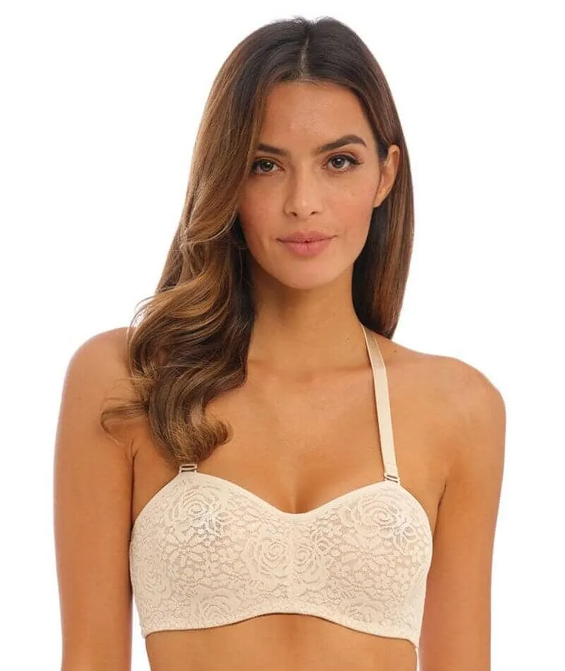 Wacoal Halo Lace Strapless Bra 2 Pack - Nude/Black