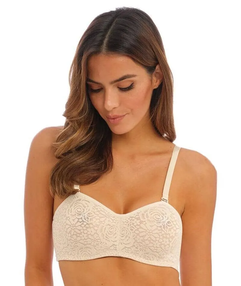 Wacoal Halo Lace Strapless Bra 2 Pack - Nude/Black