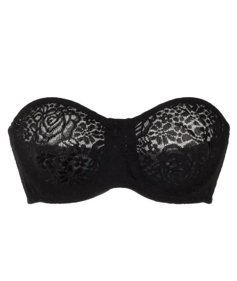 Wacoal Halo Lace Strapless Bra 2 Pack - Nude/Black
