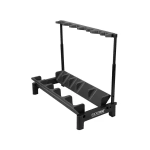 Warwick RockStand Modular Multiple 2A3E Acoustic/Electric/Bass Guitar Rack Stand, Black