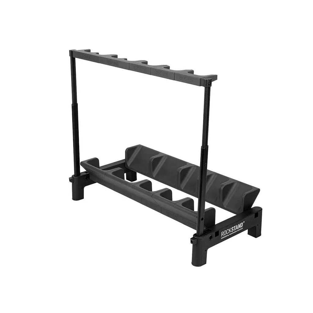 Warwick RockStand Modular Multiple 2A3E Acoustic/Electric/Bass Guitar Rack Stand, Black