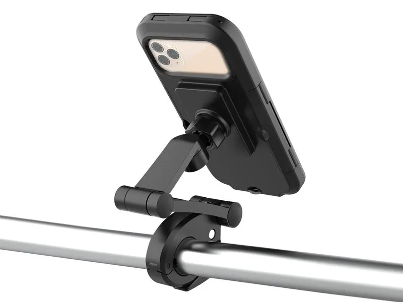 Waterproof Cycle Scooter Motorcycle Handlebar Mount Mobile Phone Holder Bracket