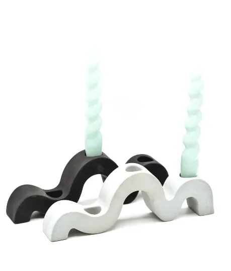 Wavy Taper Candle Holder - Curved Candlestick Holder - Minimalist - Taper Candle Holder - Modern Home - Centerpiece - Holiday Table