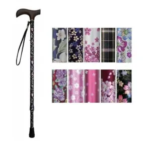 Welfan Cane - Dream Life Stick Patterned Telescopic Cane(Slim Type) 夢ライフステッキ 柄杖伸縮型 スリムタイプ