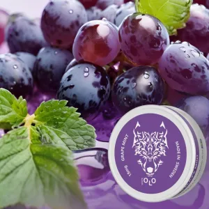 White OLO Grape Mint Nicotine Pouches
