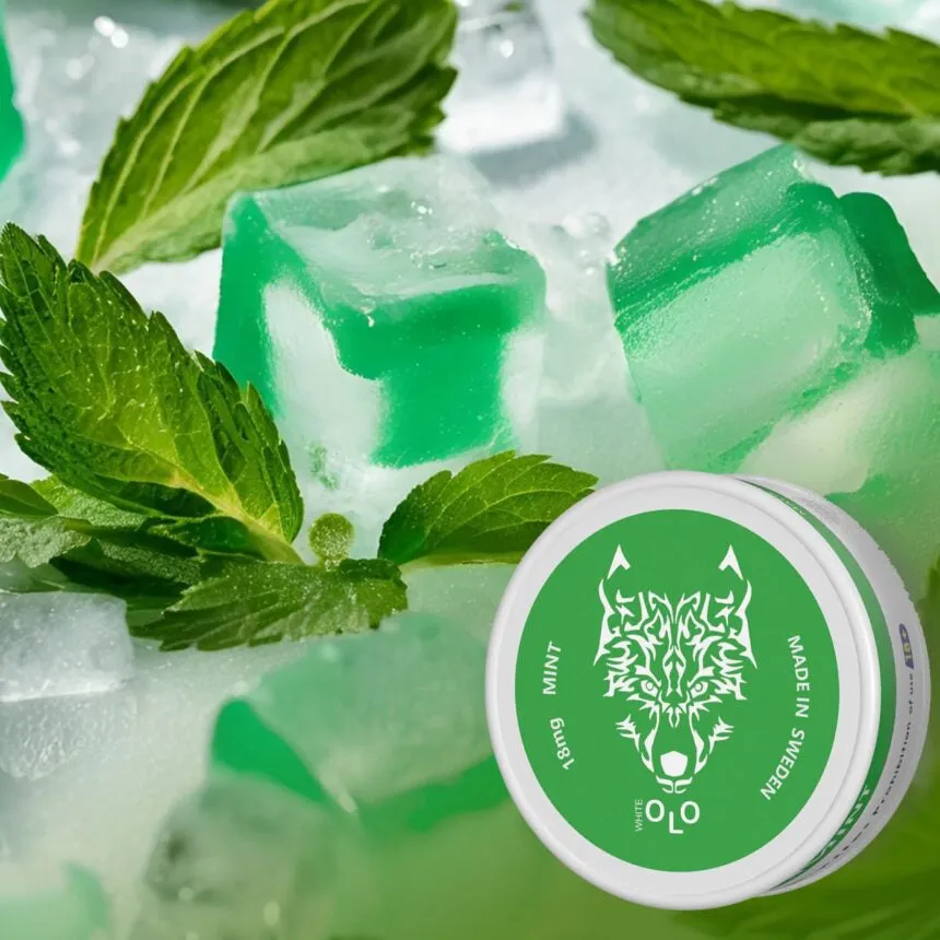 White OLO Mint Nicotine Pouches