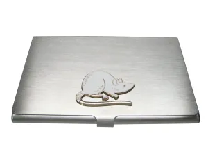 White Toned Rat Business Card Holder