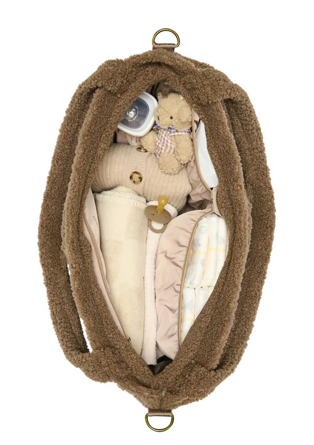 Wickeltasche 'Teddy Diaper Bag' Braun