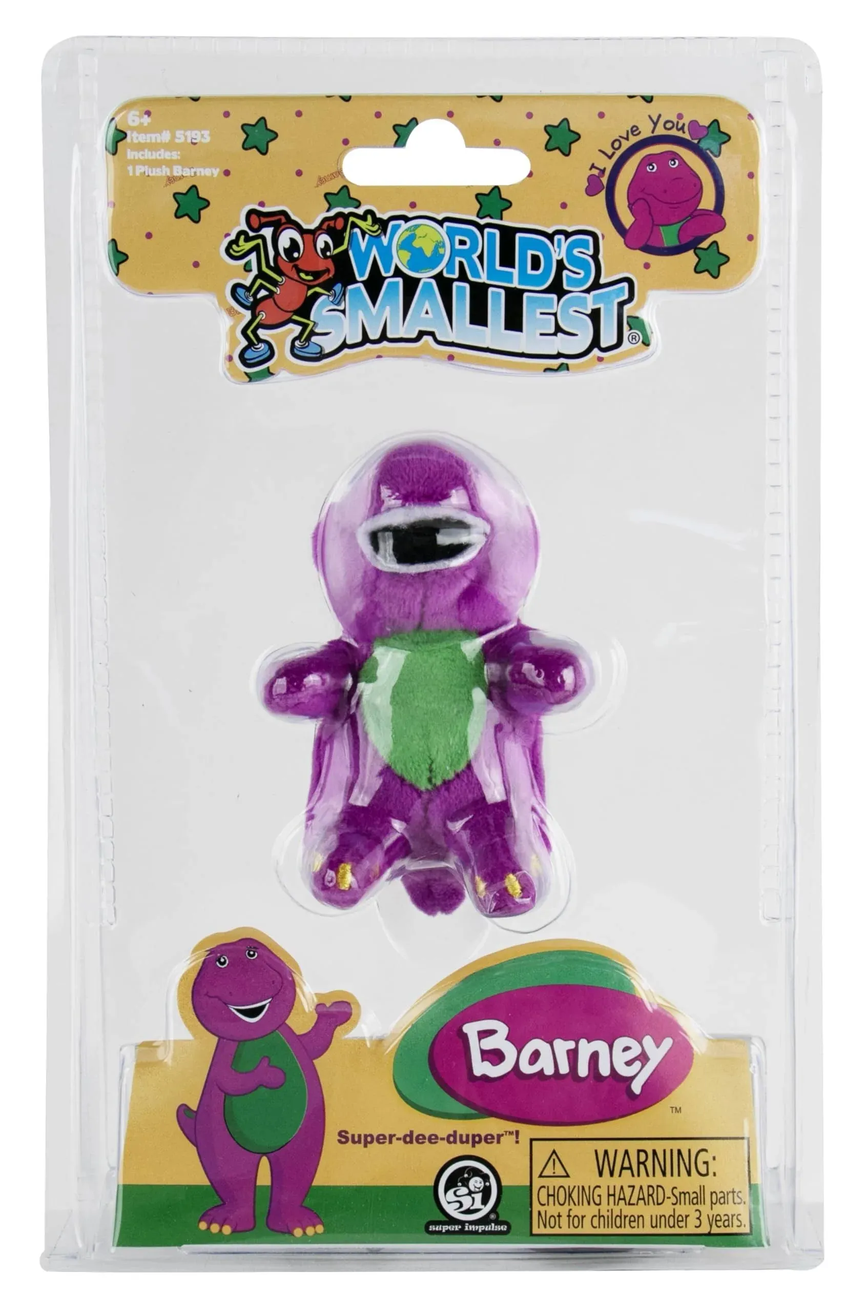 World’s Smallest Barney Plush