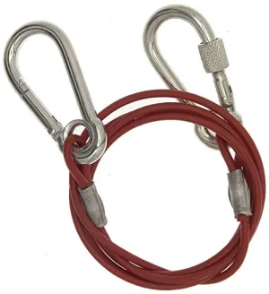 Xtremeauto Easy Quick Fit Breakaway Cable Carbine Threaded Hook Towing Caravan Trailer Trailor