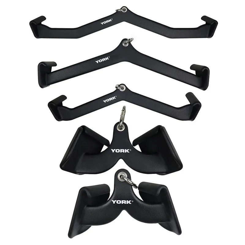 York Barbell | Power Grip Attachment - 5pc Set